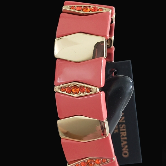 🎄CHRISTIAN SIRIANO Salmon Crystal Bracelet - Picture 4 of 5